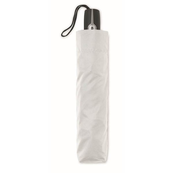 Obrázky: Bílý větruodolný, automatický skládací deštník, Obrázek 2