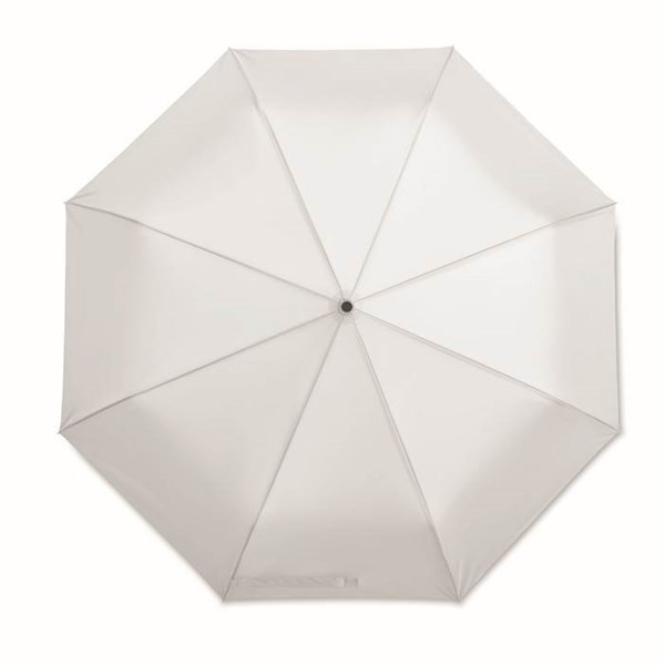 Obrázky: Bílý větruodolný, automatický skládací deštník, Obrázek 6