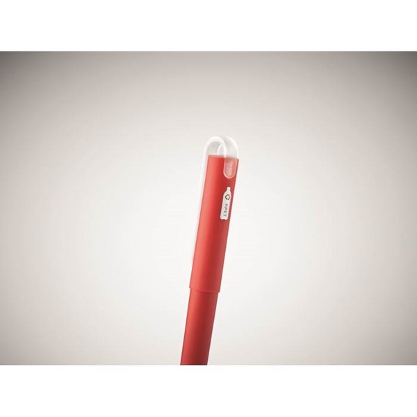 Obrázky: Červené gelové kuličkové RPET pero, MN, Obrázek 4