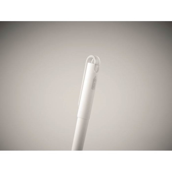 Obrázky: Bílé gelové kuličkové RPET pero, MN, Obrázek 5