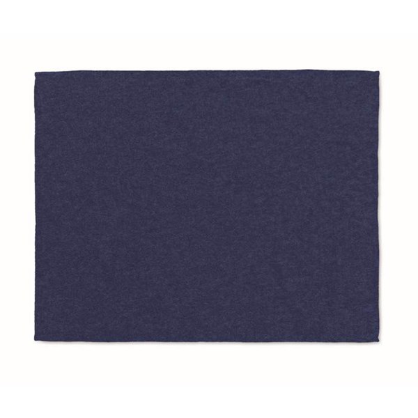 Obrázky: Modrá fleecová deka RPET 280 gr/m² s komplimentkou, Obrázek 5