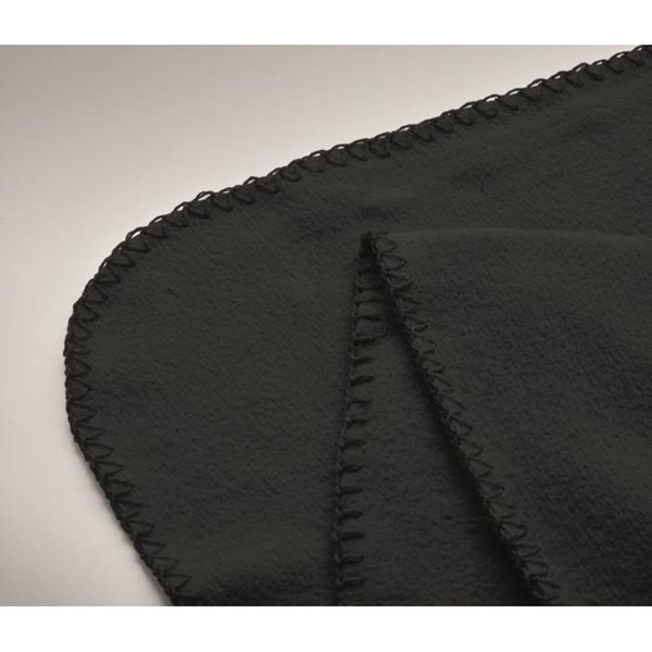 Obrázky: Černá RPET fleecová deka 130 gr/m², Obrázek 4