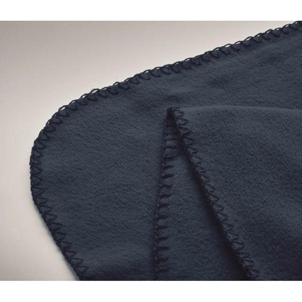 Obrázky: Modrá RPET fleecová deka 130 gr/m², Obrázek 4