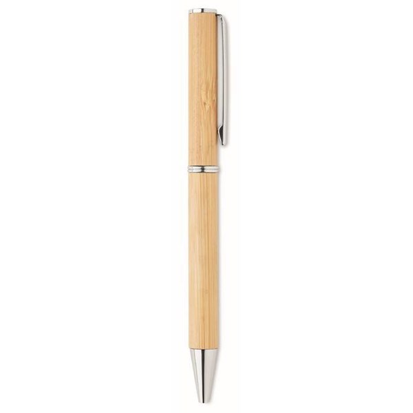 Obrázky: Bambusové kuličkové otočné pero, modrá n., Obrázek 5