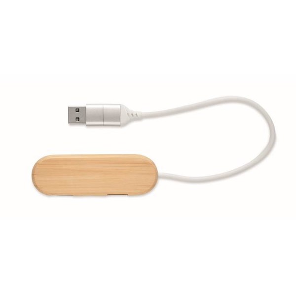 Obrázky: Tříportový USB bambusový rozbočovač, Obrázek 6