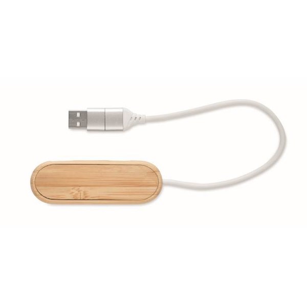 Obrázky: Tříportový USB bambusový rozbočovač, Obrázek 7