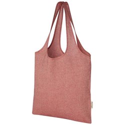 Obrázky: Nákupní taška z rec. bavlny 150 g, červená