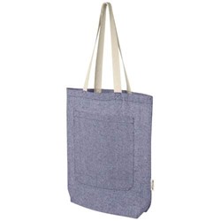 Obrázky: Nákup. taška-kapsa 150g, rec. bavlna, modrá