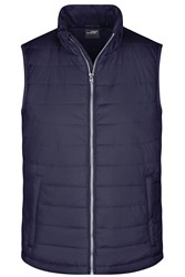 Obrázky: Pánská prošívaná vesta J&N, námořní modrá XL