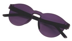 Zobrazit detaily pro Trendy sluneční brýle bez obrouček, černé Obrázky: Trendy sluneční brýle bez obrouček, černé