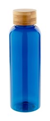 Obrázky: Modrá láhev na vodu 500ml s bambus. víčkem