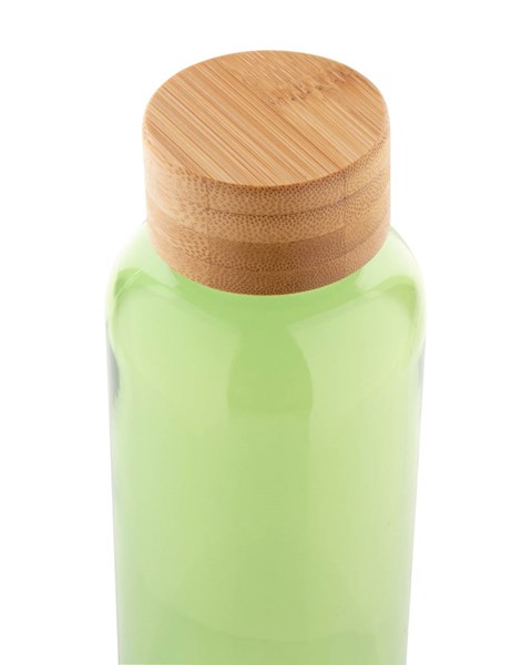Obrázky: Zelená láhev na vodu 500ml s bambus. víčkem, Obrázek 4
