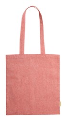 Obrázky: Nákupní taška z recykl. bavlny 120g, červená