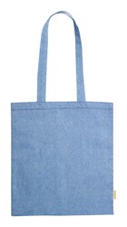 Obrázky: Nákupní taška z recykl. bavlny 120g, modrá