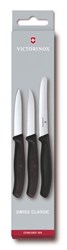 Zobrazit detaily pro Sada tří černých nožů VICTORINOX v krabičce Obrázky: Sada tří černých nožů VICTORINOX v krabičce