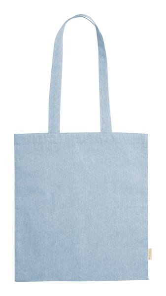 Obrázky: Nákupní taška z recykl. bavlny 120g, světle modrá