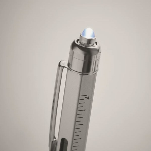 Obrázky: Stříbrné kul.pero s nářadím,vodováhou a LED světlem, Obrázek 4