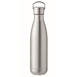 Zobrazit detaily pro Stříbrná dvoustěnná nerez.láhev 500 ml,tvar kuželka Obrázky: Stříbrná dvoustěnná nerez.láhev 500 ml,tvar kuželka
