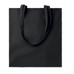 Obrázky: Černá nákup. taška s dl. uchy z BIO BA 180 gr/m²