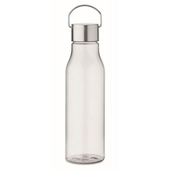 Obrázky: Transparentní láhev z RPET 600 ml s nerez. víčkem