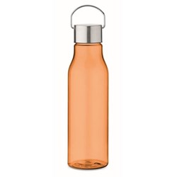 Obrázky: Oranžová láhev z RPET 600 ml s nerez. víčkem