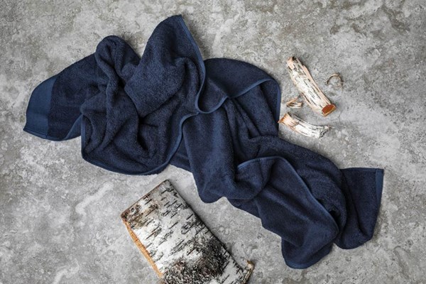 Obrázky: Modrý ručník VINGA Birch 40x70 cm, Obrázek 7