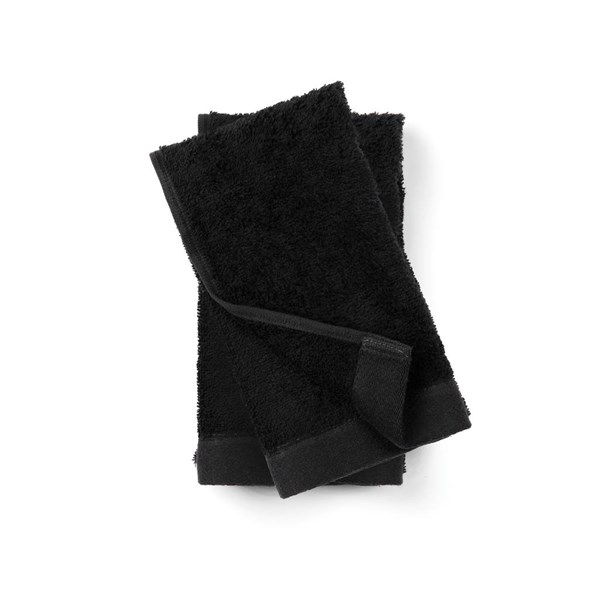 Obrázky: Černý ručník VINGA Birch 40x70 cm, Obrázek 2