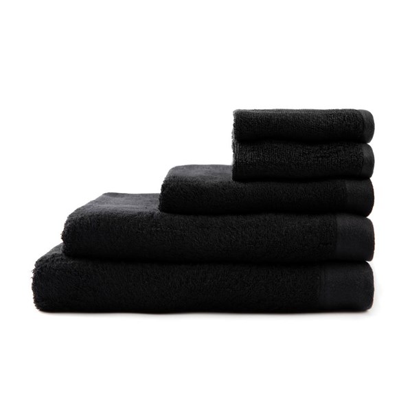 Obrázky: Černý ručník VINGA Birch 90x150 cm, Obrázek 5