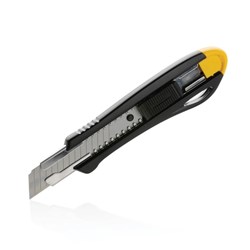 Obrázky: Odolný plnitelný odlamovací nůž z rec.plastu, žlutý