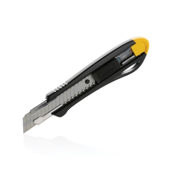 Obrázky: Odolný plnitelný odlamovací nůž z rec.plastu, žlutý, Obrázek 11
