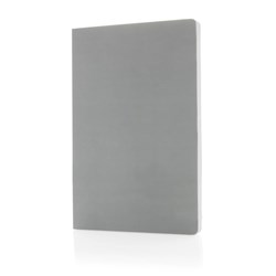 Obrázky: Sv.šedý kamenný poznámkový blok A5 s měkkou vazbou