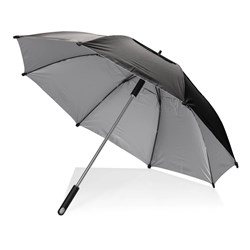 Obrázky: Černý větru odolný deštník Hurricane z RPET AWARE™