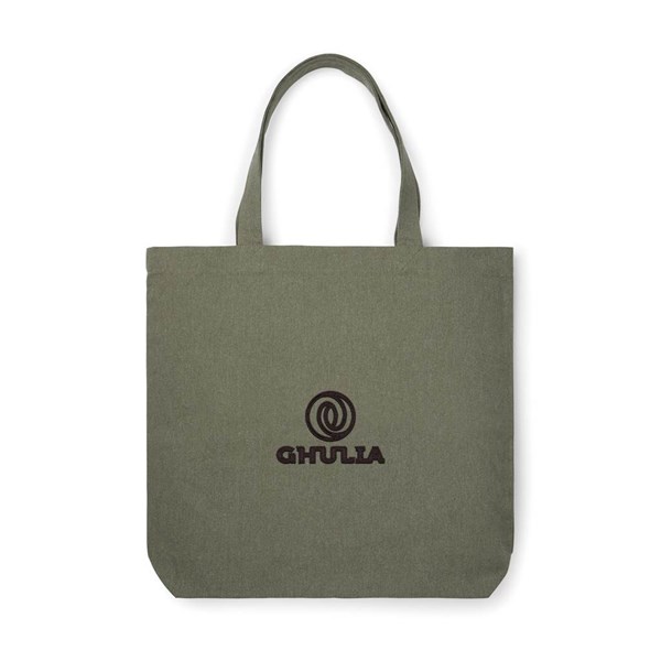 Obrázky: Zelená prostorná taška VINGA Hilo z recykl. bavlny, Obrázek 2