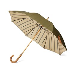 Obrázky: Khaki dvouvrstvý deštník VINGA Bosler z RPET