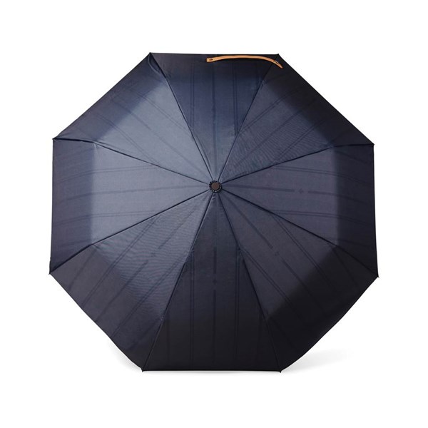 Obrázky: Modrý dvouvrstvý deštník VINGA Bosler z RPET, Obrázek 2