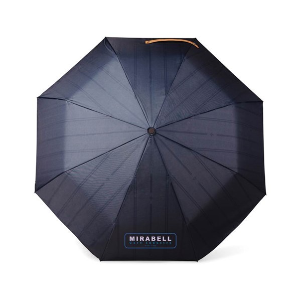 Obrázky: Modrý dvouvrstvý deštník VINGA Bosler z RPET, Obrázek 5
