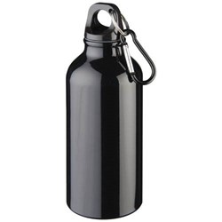 Obrázky: Černá láhev Oregon z recyklovaného hliníku, 400 ml