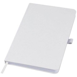 Obrázky: Zápisník s pevnou obálkou z drceného papíru, bílý