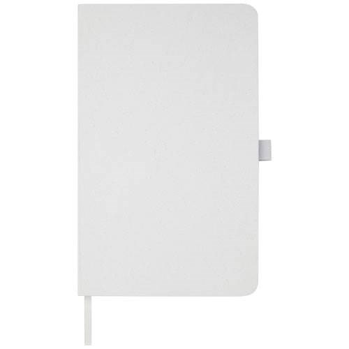 Obrázky: Zápisník s pevnou obálkou z drceného papíru, bílý, Obrázek 6