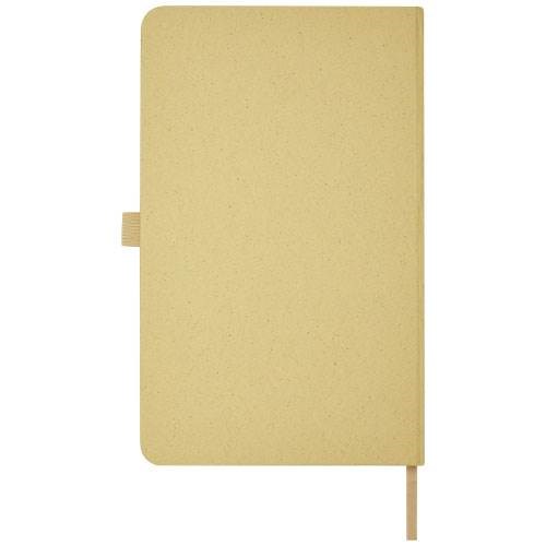 Obrázky: Zápisník s pevnou obálkou z drceného papíru, béžový, Obrázek 2