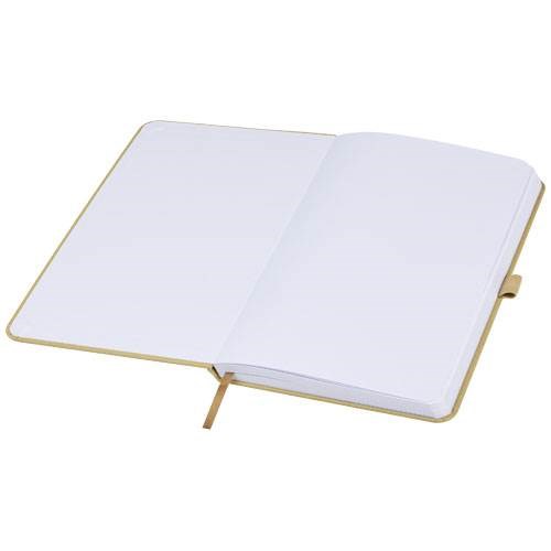 Obrázky: Zápisník s pevnou obálkou z drceného papíru, béžový, Obrázek 5