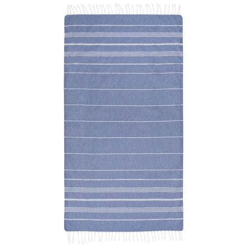Obrázky: Nám. modrý bavlněný ručník hammam 100 x 180 cm, Obrázek 3
