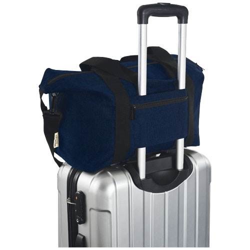 Obrázky: Modrá sportovní taška z recyk. plátna GRS, 25 l, Obrázek 6