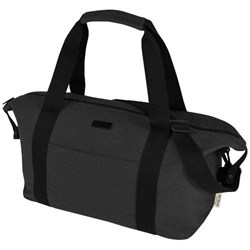 Obrázky: Černá sportovní taška z recyk. plátna GRS, 25 l