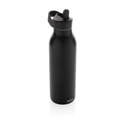 Obrázky: Flip-top lahev Avira Ara 500ml z rec.oceli, černá