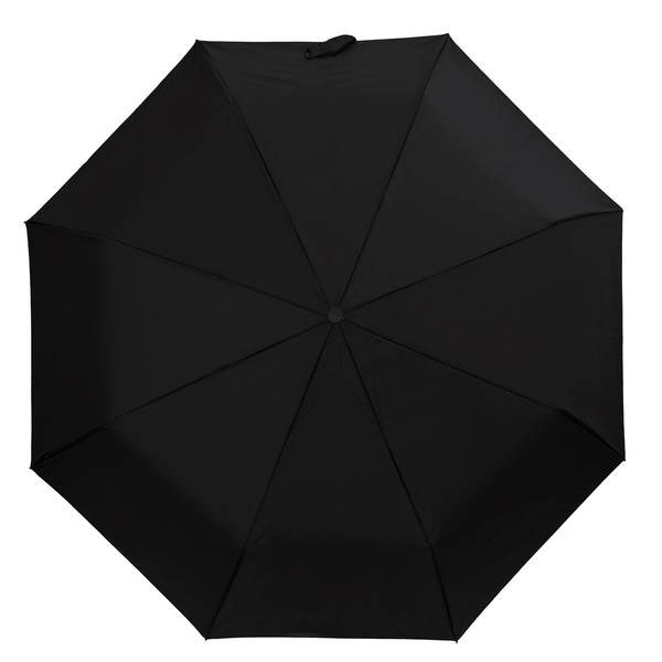 Obrázky: Černý automatický deštník s dřevěnou rukojetí, Obrázek 3