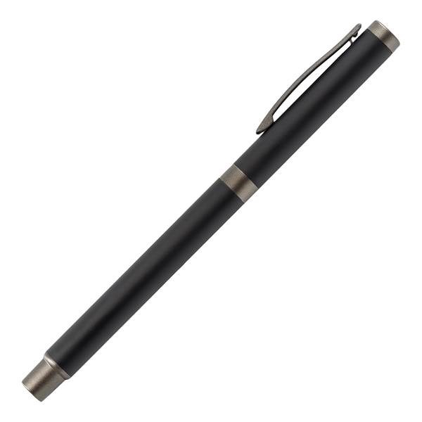 Obrázky: Kovové pogumované gelové pero, černá, Obrázek 3