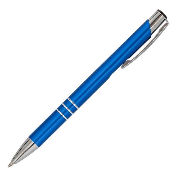 Obrázky: Hliníkové kuličkové pero, modrá, Obrázek 3