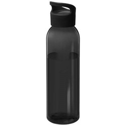 Obrázky: Černá transpar. 650ml láhev z recyklovaného plastu