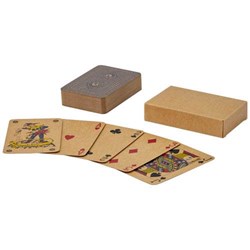 Obrázky: Sada přírodních hracích karet v přírodní krabičce